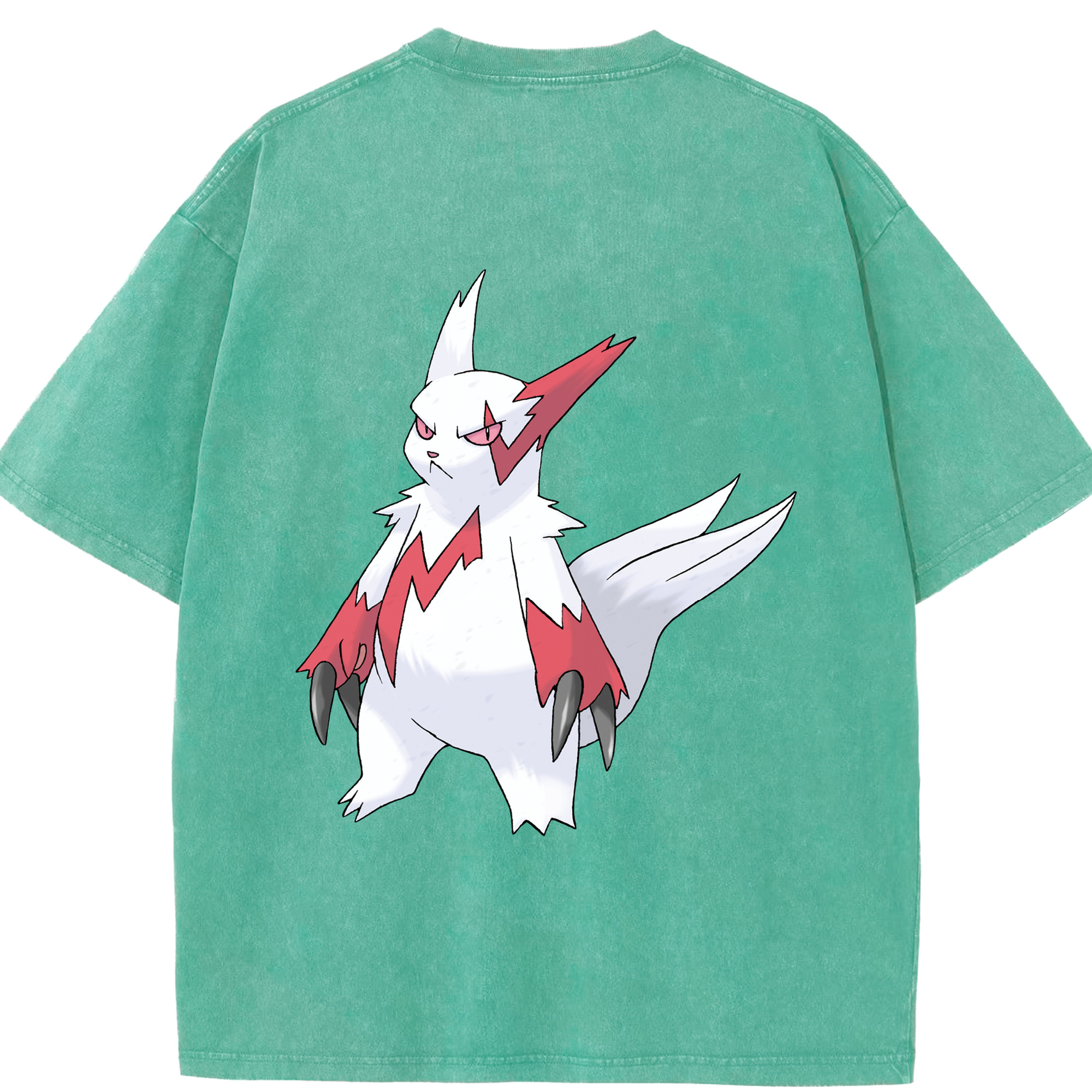 （画像用） ポケットモンスター Pokémon 綿100% ヴィンテージ風 半袖Tシャツ（背面プリント）